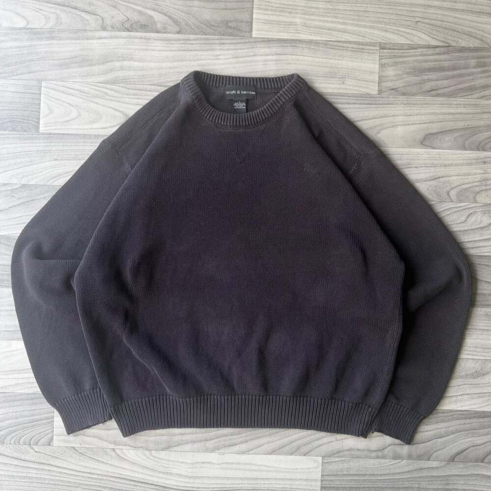Croft & Barrow Black Cotton Sweater Size L